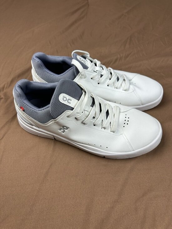On Running THE ROGER Advantage Sneakers White Gray Grey Men\'s Shoes Size 8.5 M main image 6